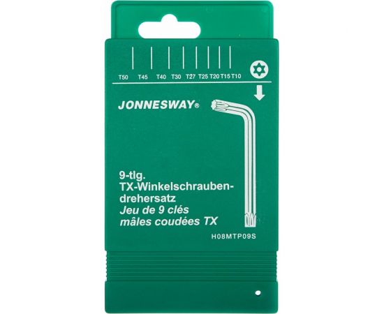 Комплект угловых ключей TORX Jonnesway H08MTP09S – изображение 2