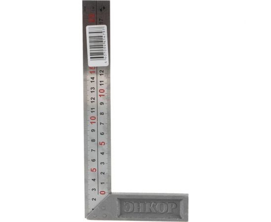 Угольник Энкор 200 мм с чугунным основанием 1/6/180 10857 – изображение 2