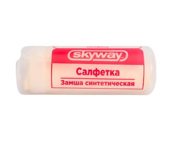 Салфетка SKYWAY искус. замша, малая, в тубе S03901001 – изображение 3