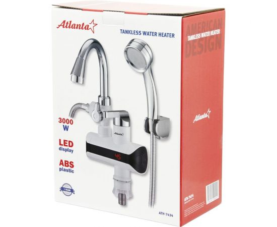 Водонагреватель с душем Atlanta ATH-7434 (white) – изображение 2