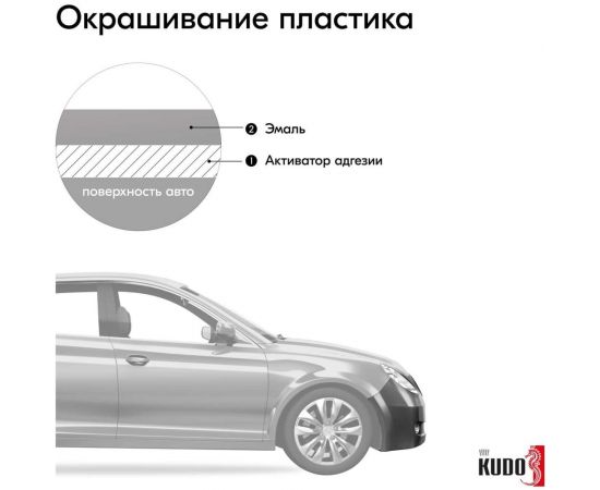 Автомобильная ремонтная эмаль KUDO "Серый ГАЗ" 520 мл 4039 11605007 – изображение 4