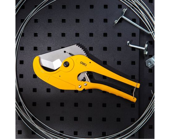 Труборез DELI dl2509 для пластиковых труб 63 мм, сталь 3cr13, рукоять из алюминиевого сплава, храповой механизм 118720 – изображение 5