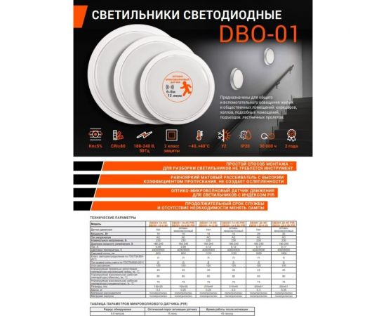 Светодиодный светильник WOLTA DBO01-10-4K – изображение 8