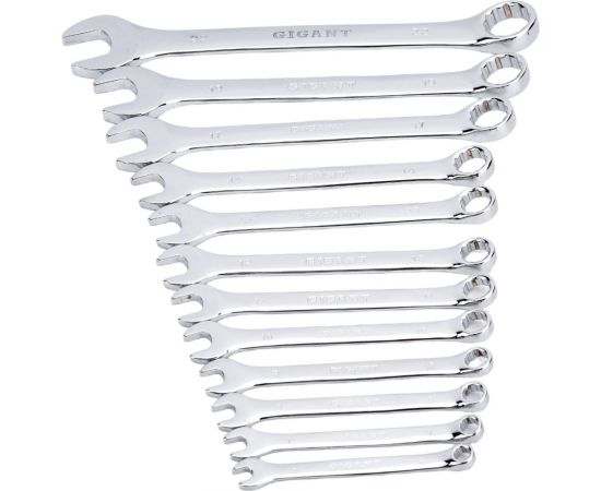 Набор комбинированных ключей Gigant 6 - 22 мм, 12 шт., полированный хром GDWSP-12 – изображение 7