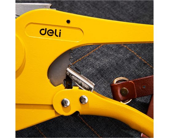 Труборез DELI dl2509 для пластиковых труб 63 мм, сталь 3cr13, рукоять из алюминиевого сплава, храповой механизм 118720 – изображение 2