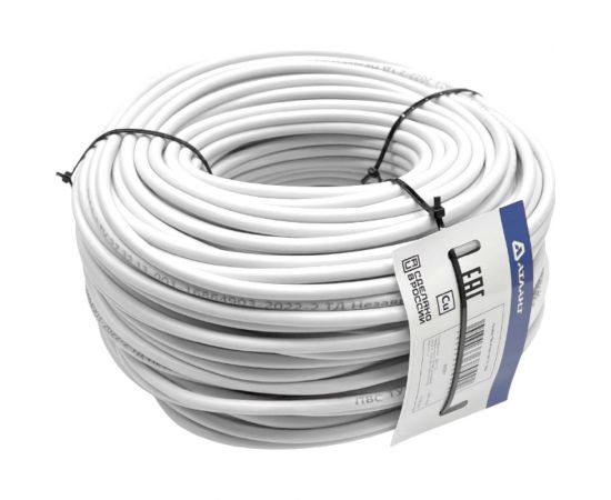 Провод ПВС АТЛАНТ 2x1,5 ГОСТ 50м 90004 