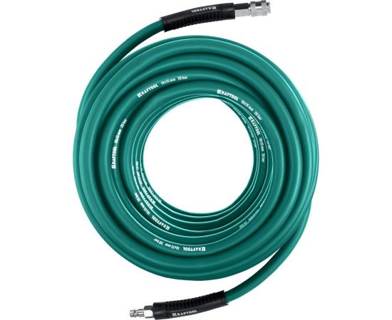 Воздушный шланг с фитингами рапид KRAFTOOL 15 м, 10x15 мм, 20 бар 06588-15 