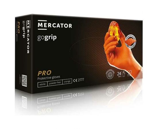 Профессиональные нитриловые перчатки gogrip, оранжевые, размер L, 25 пар RP30025004_0001 