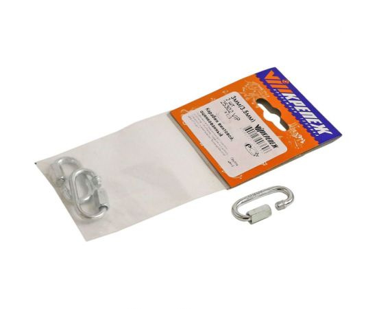 Винтовой карабин vipкрепеж оцинкованный, 3 мм, 2 шт. 25302 VIP – изображение 5