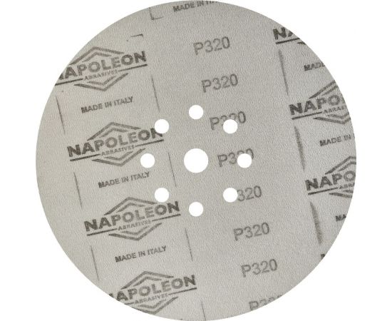 Шлифовальный круг на липучке Giraffe GOLD 100 шт, 225 мм, 9 отв., Р320 ABRAFORM AF100-GG-320 – изображение 6