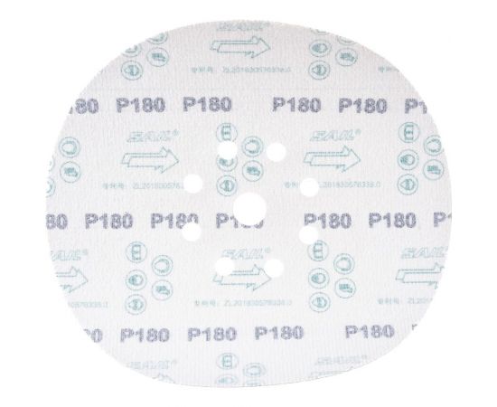 Круг шлифовальный (10 шт; 225 мм; P180; 9 отверстий) ASTECH 8800882 – изображение 3