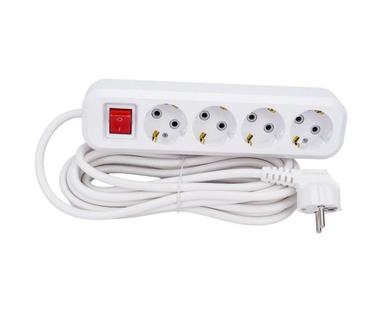 Удлинитель UNIVersal s-304а пвс 3/1,5 4гн. с заземлением, с выключателем, длина 5м (еврослот) 1735 – изображение 4