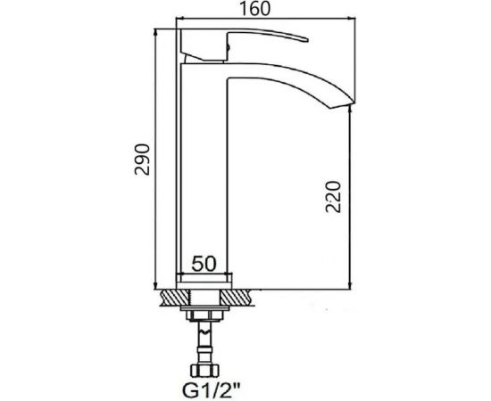 Смеситель для раковины WISENT W71117 – изображение 2
