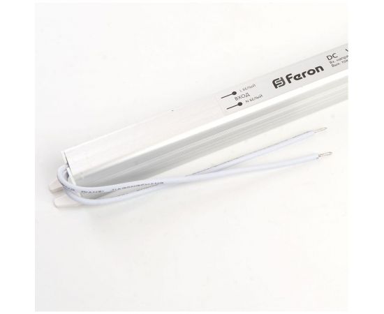 Электронный трансформатор FERON для светодиодной ленты 60W 24V (ультратонкий драйвер), LB001 48014 – изображение 5