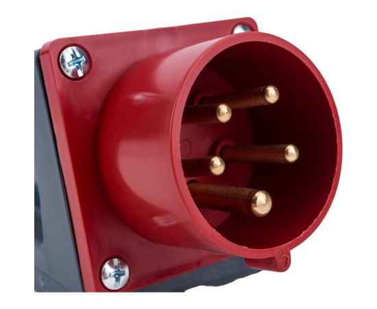 Стационарная вилка IEK 515 3Р+РЕ+N 16А 380В IP44 PSR52-016-5 – изображение 3