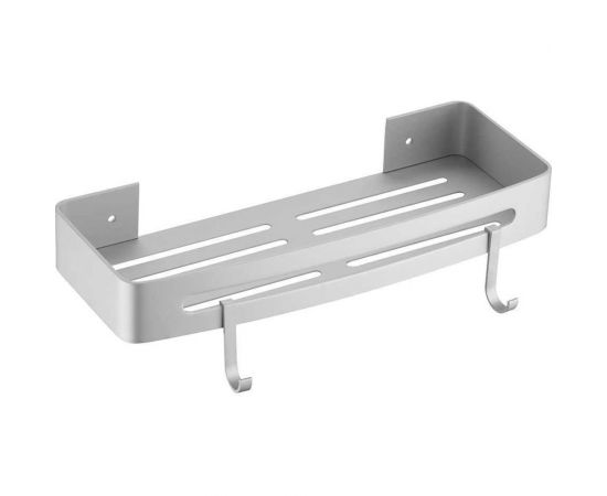 Полочка с крючками FASHUN алюминий, металлик A7336-17 