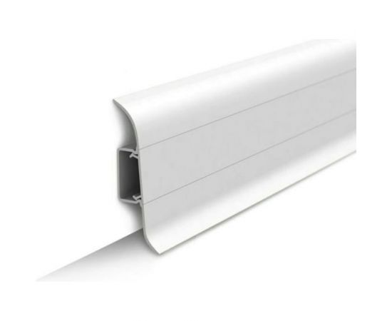 Напольный плинтус IDEAL Комфорт 55 мм, 2.5 м, 001 белый К55-1 001 БЕЛ 