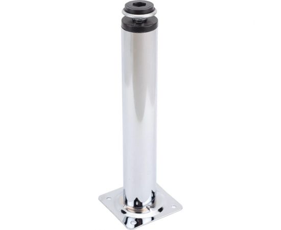 Ножка Tech-Krep металл, круглая, регулируемая, с винтом, D30x200 мм, хром - накл. 127485 