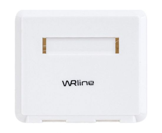 Корпус настенной розетки WRline WR-MB-2 для установки 2-х вставок типа Keystone Jack, цвет белый 505220 