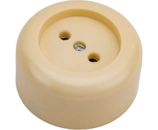 Розетка ООО Ливны-Электро РА 10-007 круглая, слоновая кость РА 1711 