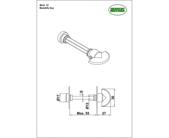 Фиксатор для ручки Amig черный 10P – изображение 2