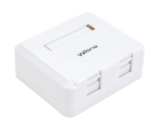 Корпус настенной розетки WRline WR-MB-2 для установки 2-х вставок типа Keystone Jack, цвет белый 505220 – изображение 5