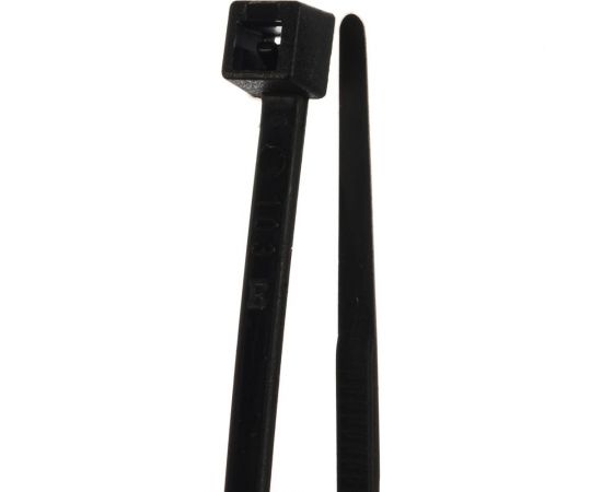 Нейлоновый хомут 2.5х130 черный 100шт 25305SR – изображение 3