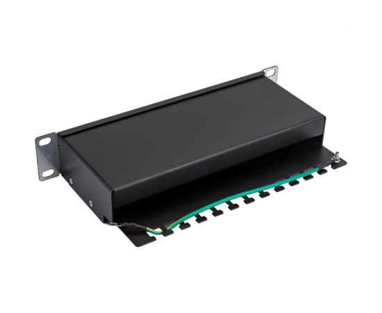 Патч-панель Cabeus, установочный размер 236 мм, 12 портов RJ-45 PL-12-Cat.6 10""-SH-Dual – изображение 7
