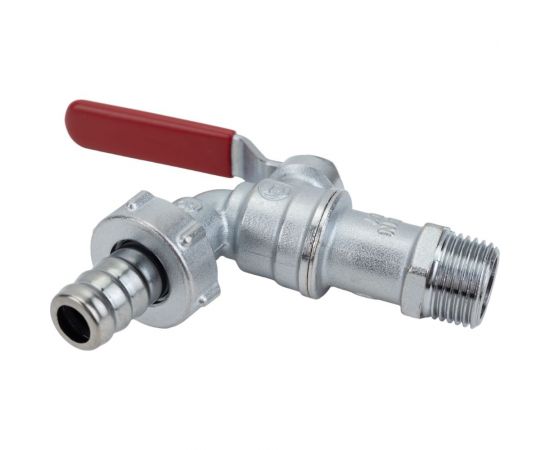 Шаровой кран Giacomini с патрубком под шланг 1/2 хром, рукоятка R621X003 – изображение 4