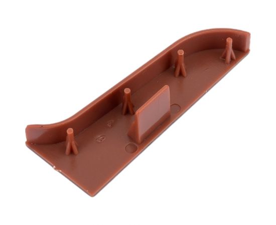 Заглушка для плинтуса Центурион Lider 295-зл (62 мм; левая; глянец; орех классический) 71370 – изображение 4