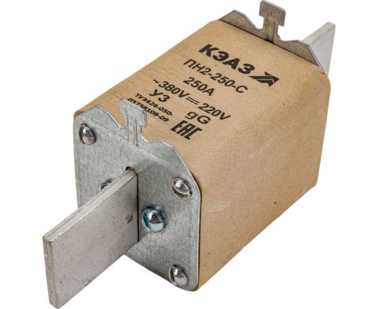 Плавкая вставка КЭАЗ ПН2 250 С 250А У3 110887 – изображение 3