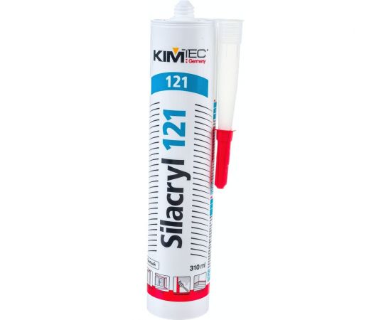 Герметик силикон акрил KIM TEC 121 белый 310мл 57360 – изображение 4