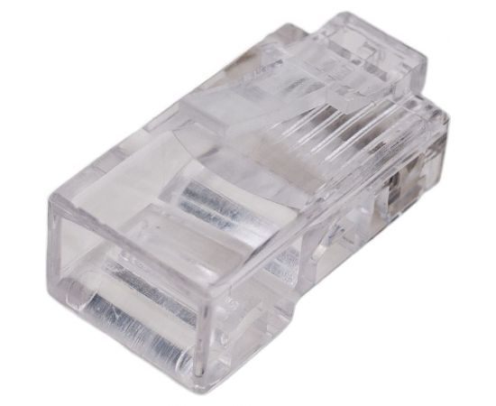 Универсальный коннектор RJ-45 Cabeus быстрой установки под витую пару, категория 5e, (для одножильного и многожильного кабеля) 100 шт 8P8C-FC – изображение 3