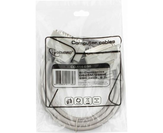 Кабель Gembird Bitronics CC-114-6, 25M/36M, 1.8м, пакет CC-114-6 – изображение 2