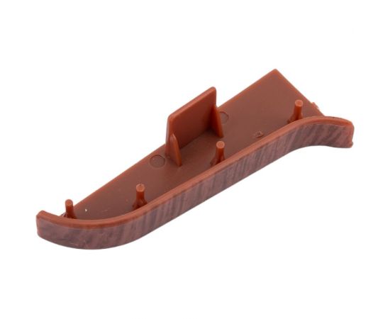 Заглушка для плинтуса Центурион Lider 295-зл (62 мм; левая; глянец; орех классический) 71370 – изображение 3