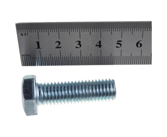 Болты МТК DIN 933 полная резьба 5.8 оцинк. 5 кг (примерно 110 шт) 12,0 x 40 1689120040 – изображение 2