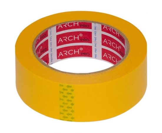 Малярная лента ARCH PRO желтая, Четкий край, 50 м х 38 мм, 30 дней 671038 – изображение 5