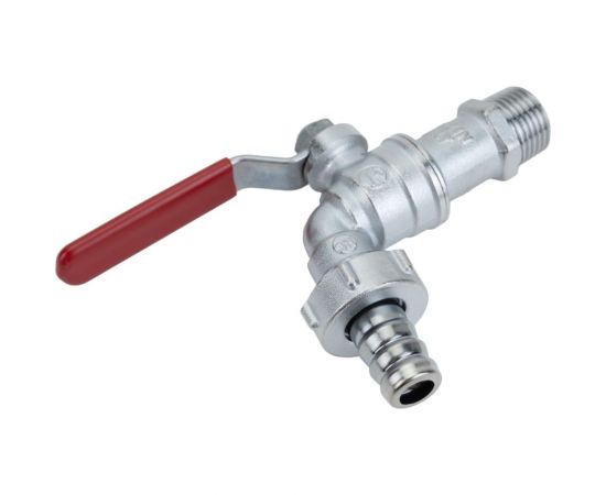 Шаровой кран Giacomini с патрубком под шланг 1/2 хром, рукоятка R621X003 – изображение 3