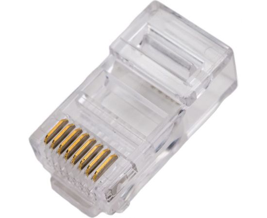 Универсальный коннектор RJ-45 Cabeus быстрой установки под витую пару, категория 5e, (для одножильного и многожильного кабеля) 100 шт 8P8C-FC – изображение 2