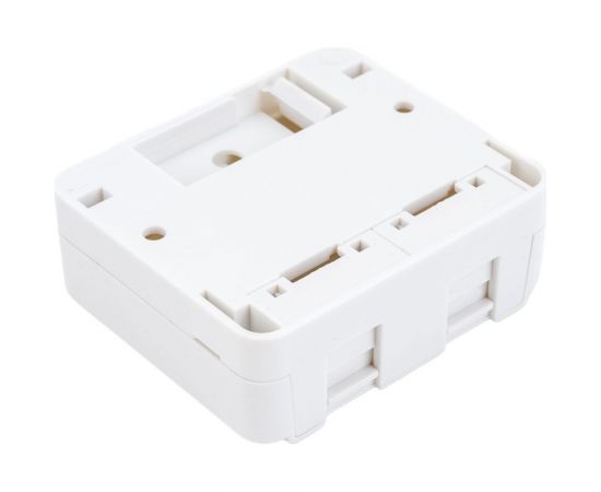 Корпус настенной розетки WRline WR-MB-2 для установки 2-х вставок типа Keystone Jack, цвет белый 505220 – изображение 2