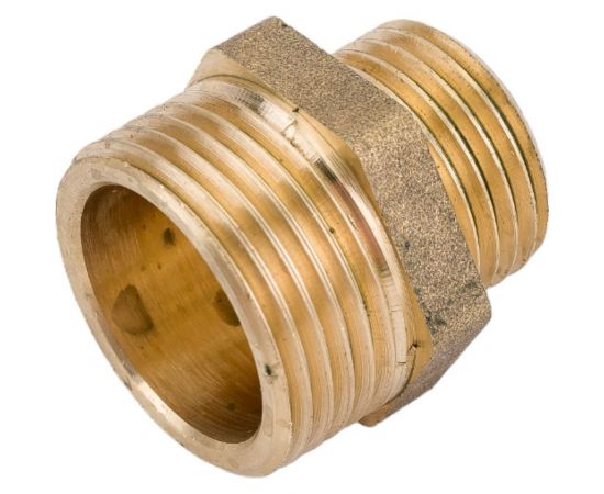 Переходной ниппель LD PRIDE 3/4 - 1/2 нар/нар латунь 549718 – изображение 2