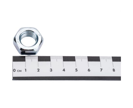 Гайка МЕТАЛЛСЕРВИС м14, din 934, цинк, 1 кг, пакет мс 1246034 – изображение 2