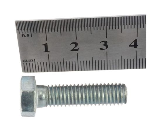 Болты МТК DIN 933 полная резьба 5.8 оцинк. 5 кг (примерно 325 шт) 8,0 x 30 1689080030 – изображение 2