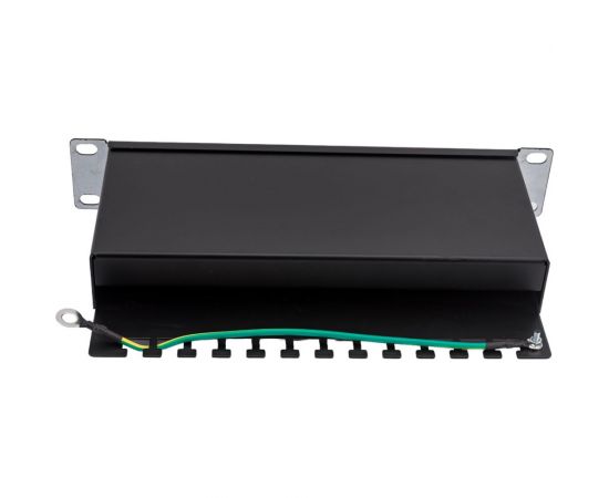 Патч-панель Cabeus, установочный размер 236 мм, 12 портов RJ-45 PL-12-Cat.6 10""-SH-Dual – изображение 3