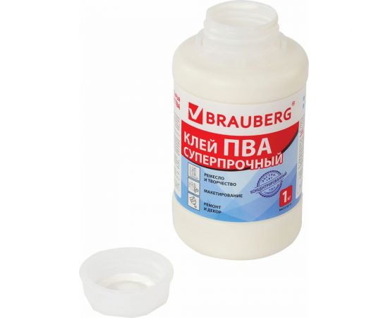 Суперпрочный клей ПВА BRAUBERG 1 кг 600984 – изображение 4