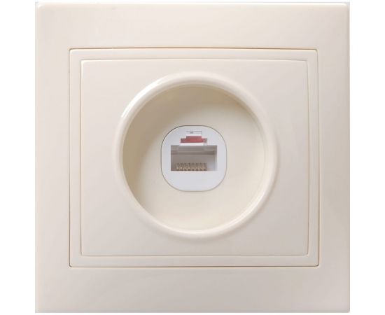 Телефонная 1местная Розетка IEK КВАРТА кремовый ETK10-K33-DM 