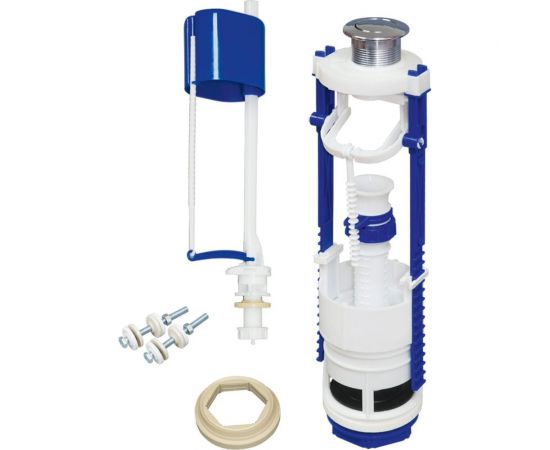 Кнопочная арматура с клапаном нижней подводки воды Хома Норкин металлическая кнока 271184 