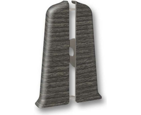 Торцевые заглушки для плинтуса DECONIKA (55 мм; 352 Каштан серый; 2 шт.) Д-П55-Тп-Ф1 352 КШТ СЕР 