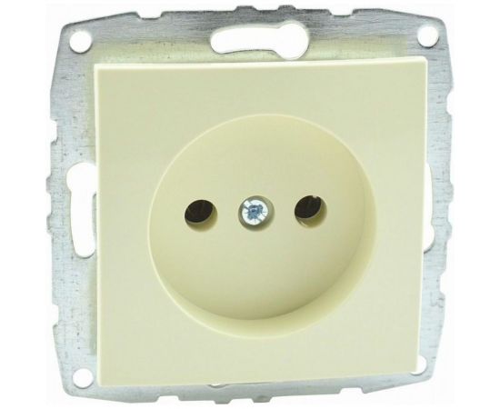 Механизм розетки MONO ELECTRIC L/D без заземления Кремовая 500-001722-116 