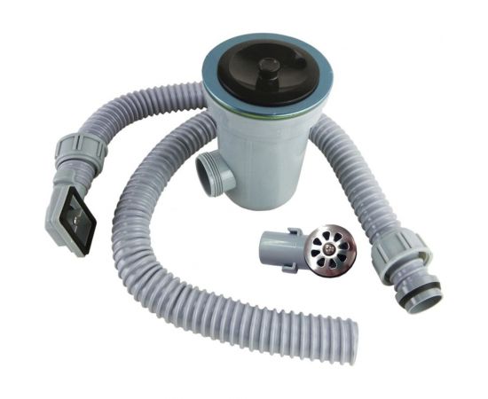 Сифон YOYO 3.5 дюйма, универсальный, с переливом и фильтр-стаканом, для каменной/нержавеющей мойки 901685 